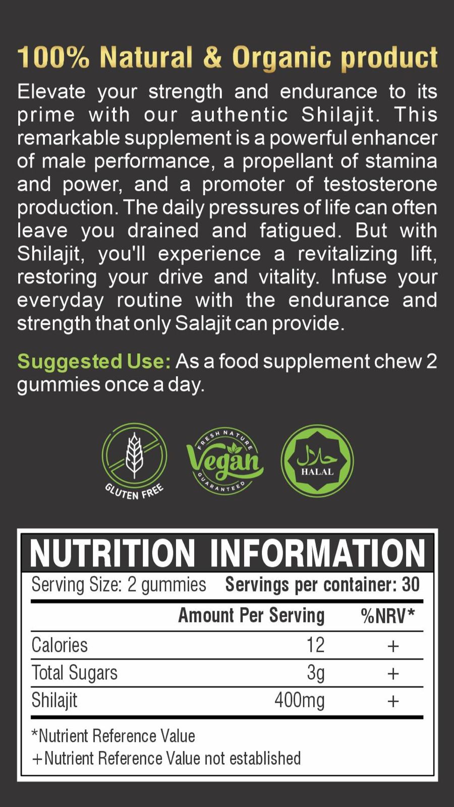 Shilajit Gummies | Energy & Immunity Booster