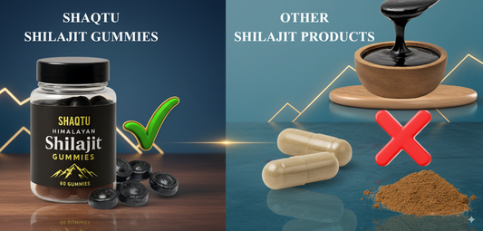 Shaqtu Shilajit Gummies compared with other Shilajit products like resin, powder, and capsules – clean, tasty, and convenient option