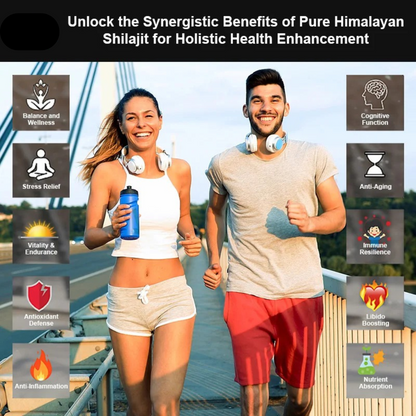 Authentic Shilajit extract gummies made with natural, non-GMO ingredients