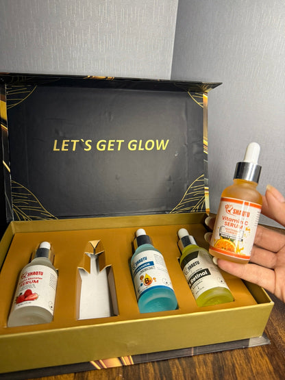 Complete serum kit for dark spots, fine lines, and uneven skin tone
