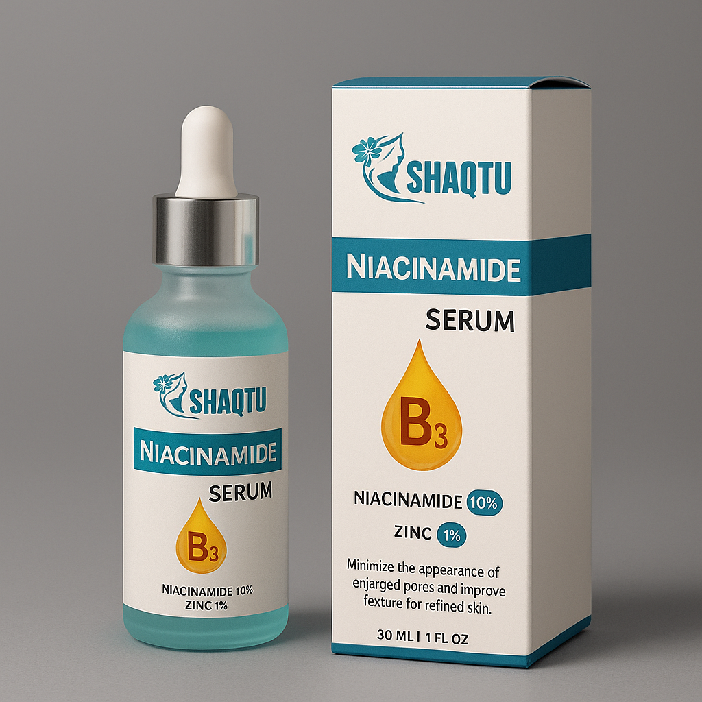Shaqtu Niacinamide 10% + Zinc 1% Serum for oily and acne-prone skin